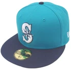 New Era Seattle Mariners Aqua Navy Cap 59Fifty Fitted MLB Limited Edition