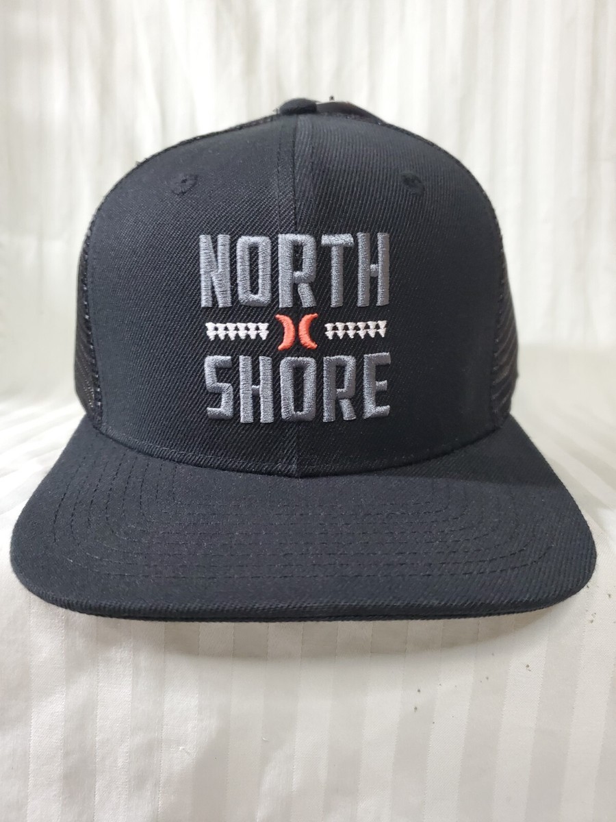 Hurley North Shore キャップ Hurley North Shore Icon Hat / Cap -Black / Black Mesh