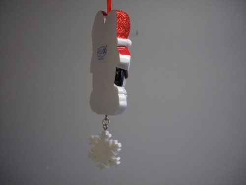 Polar X Family of 2 Penguins Expecting Baby Xmas Ornament Dangling Snowflake NWT - Picture 4 of 8