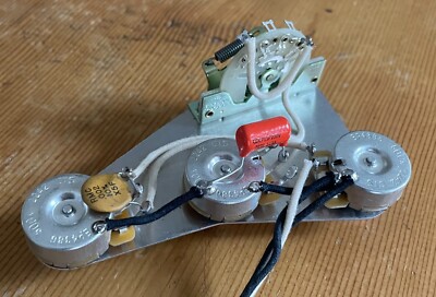 Fender Stratocaster PTB Passive Treble Bass Wiring Harness 500k CTS CRL 5 Way