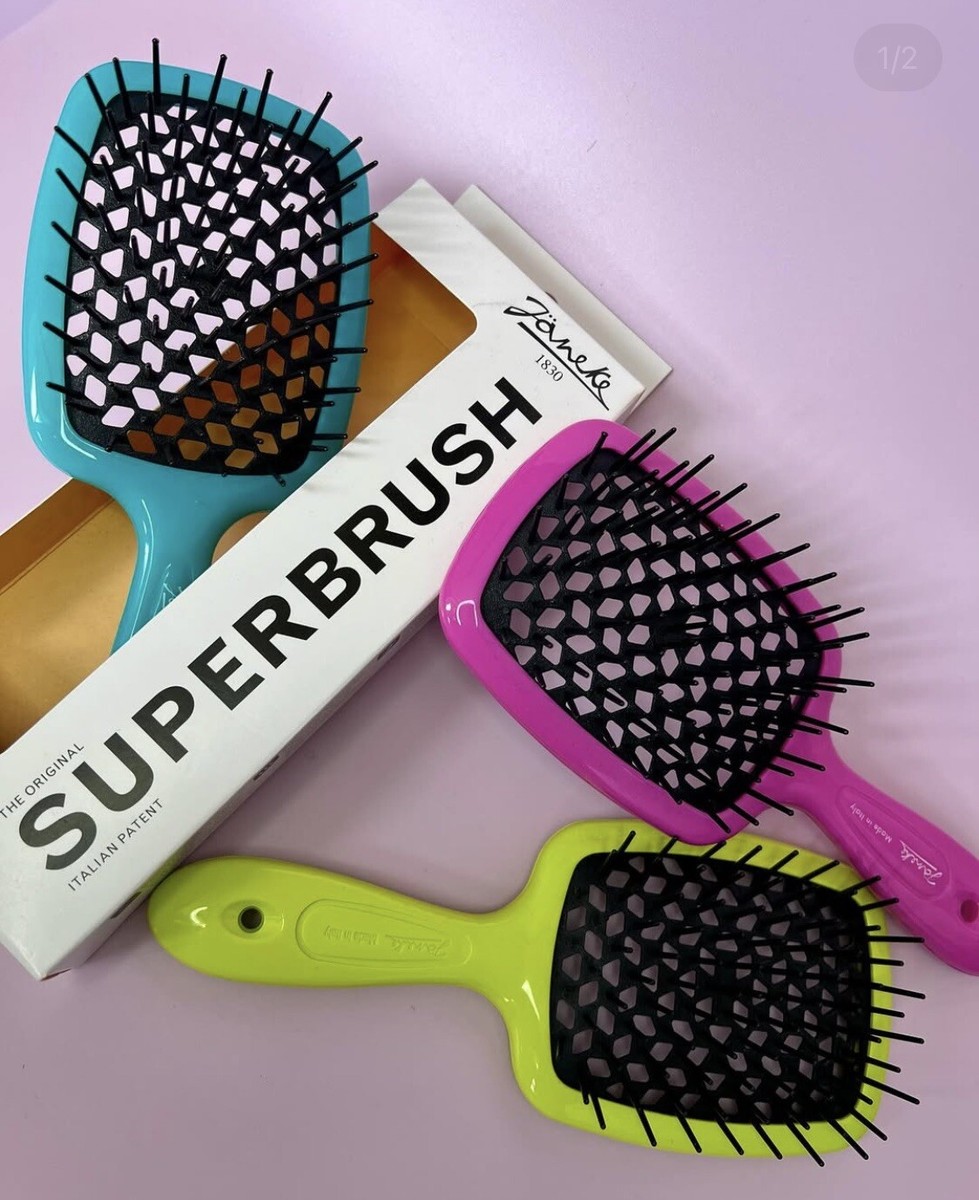 Janeke Superbrush Red/ Green / White/Pink/Black 8006060511243