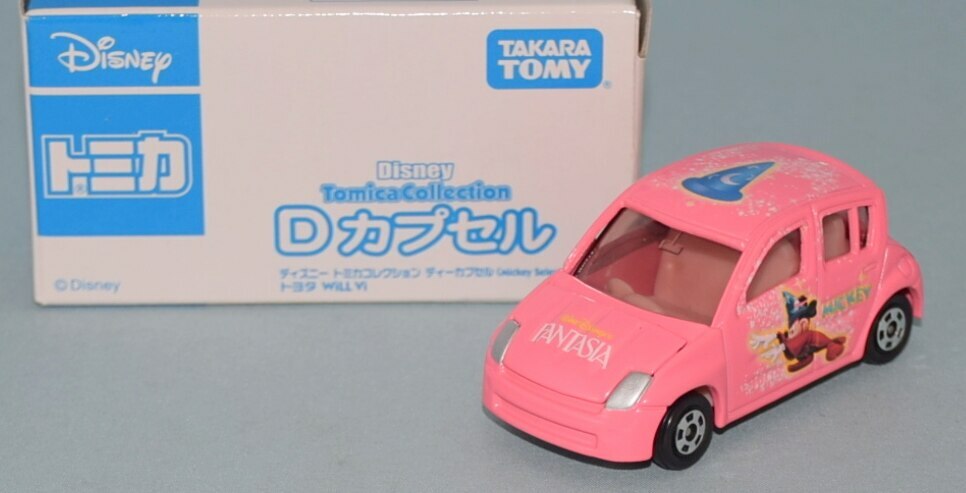 Takara Tomy Disney Tomica Collection D capsule Mickey selection Toyota WiLL