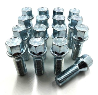RYBO Alloy Wheel Bolts - M14 x 1.5, 27mm Thread, 17mm Hex