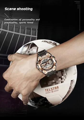 Orologio da polso uomo di lusso digitale impermeabile calendario data orologio al quarzo uomo nuovo - Foto 21 di 25