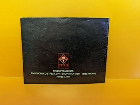 THE BLUES BROTHERS Nintendo NES - LIBRETTO ISTRUZIONI US manuale autentico raro