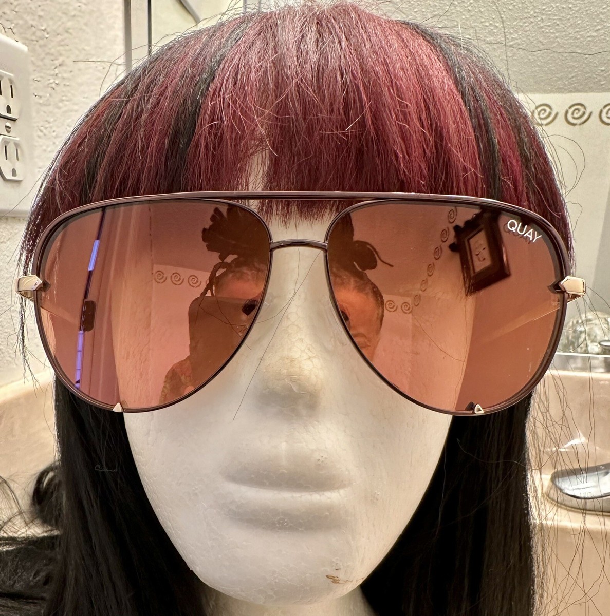 quay australia sunglasses New With Case Pink | eBay display picture 2