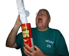 Potato Chip Snake Can spring gag gift funny clown party joke parade prop novelty