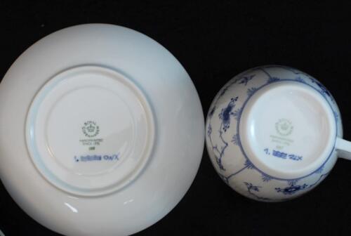 Royal Copenhagen BLUE FLUTED PLAIN Cup & Saucer Pattern 1 SHOWROOM INVENTORY A+ - Picture 4 of 5
