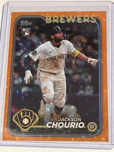 2024 Topps Update Jackson Chourio #US240 Rookie Orange Foil /299 Brewers Star - Bild 1 von 2