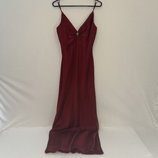 Betsy & Adam Red Floor Length Dress Size 12 (B29