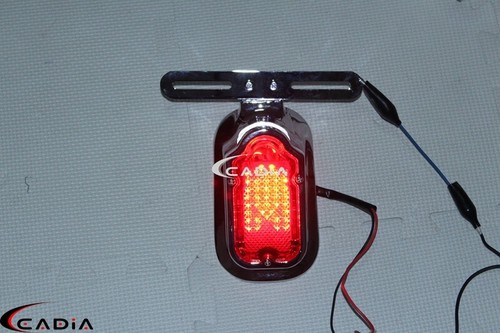 Tombstone Brake Turn Signals Tail Light Red Indicator For Harley Chopper Bobber - Picture 7 of 9