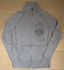 Abercrombie and Fitch Grey High Neck Zip Sweatshirt Size Medium