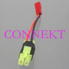 Mini Tamiya Male to Female  in-line JST female Adapter for Lipo battery