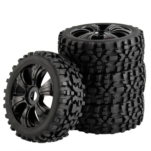 4pcs 1/8 Rc Buggy Off-Road Wheels & Tires Set For Kyosho Inferno Neo - Mp9 Hsp - Picture 16 of 18