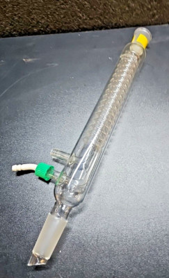 ChemGlass CG-1213-J-HC CONDENSER REFLUX REMOVABLE HOSE CONNECTIONS (gl-14) 24/40