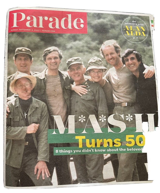 MASH M*A*S*H Turns 50 Parade Magazine commemorative issue 9/4/22