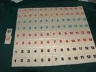 FULL SET  Rummikub Replacement Tiles 106 Tiles Orange Red Blue Black SKYB