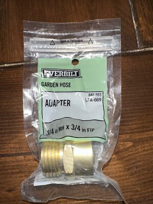 Everbilt LFA-669 Garden Hose Adapter 3/4-in MH to 3/4-in FIP