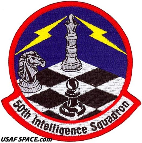 USAF 50TH INTELLIGENCE SQUADRON - Ramstein AB, Germany - ORIGINAL VEL PATCH - Picture 2 of 3