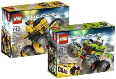 LEGO Racers: Bone Cruncher (9093) und Nitro Predator (9095), komplett, OVP, Anl.