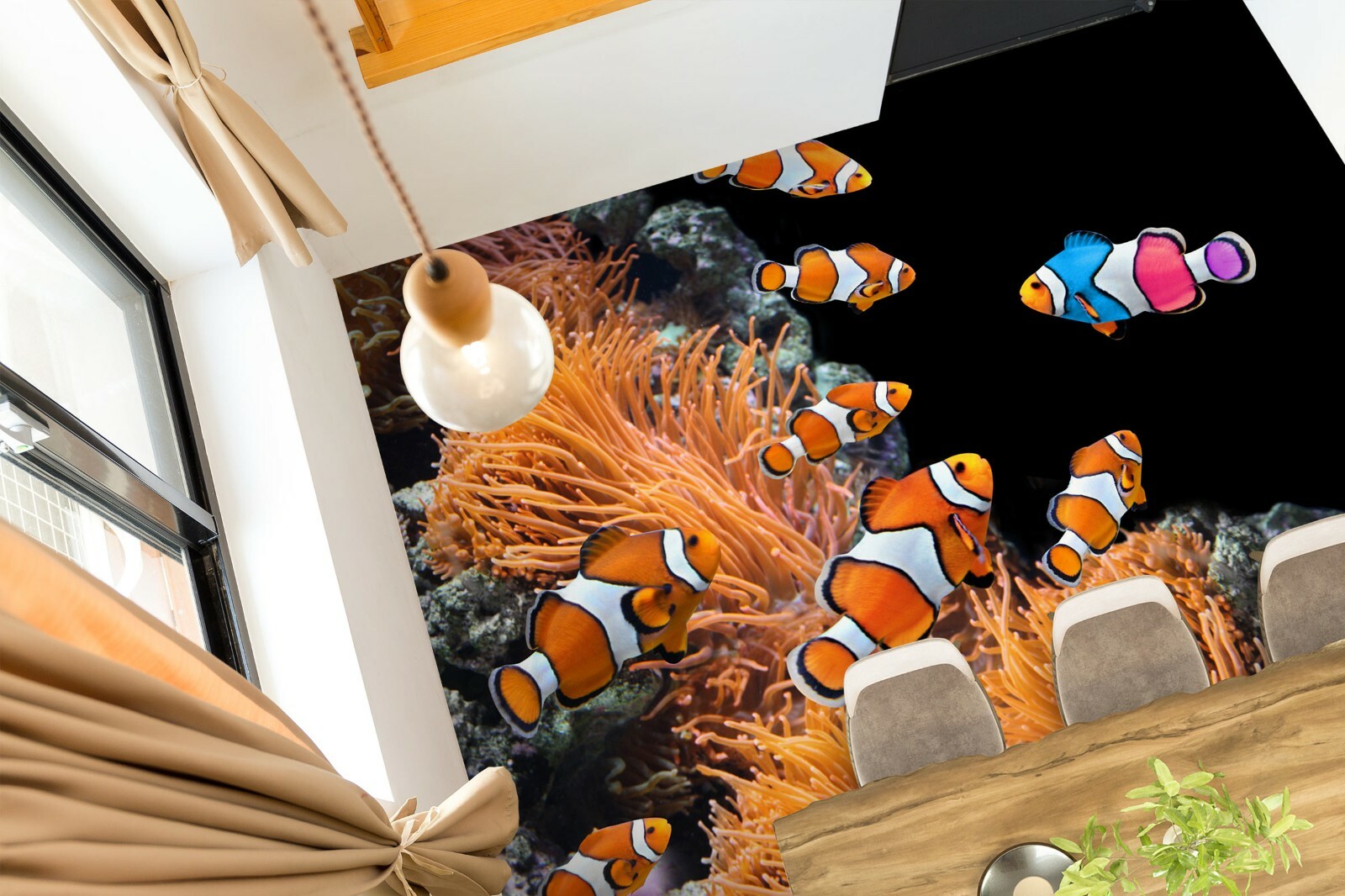 3D Orange Seaweed 1020 Floor WallPaper Murals Wall Print Decal AU Zoe