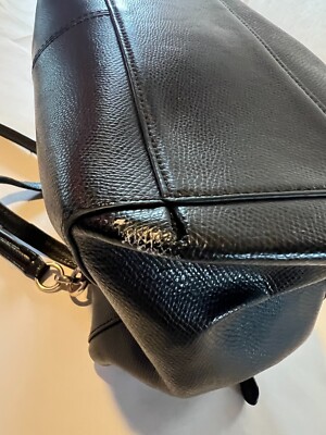 Authentic COACH Handbag Black Leather Shoulder Bag H1557 - F36637