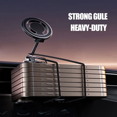 Electric Rotatable Car Suction Phone Mount 360° Rotating Magnetic Phone Holder - Picture 7 of 9