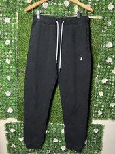 Playboy Pacsun Sweatpants Joggers Pants Mens SMALL Black Track Pocket Jogging
