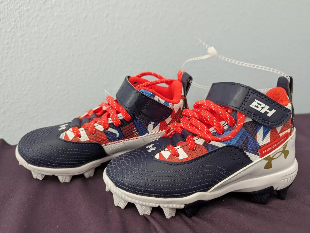 Under Armour Harper 7 Mid USA Youth Boys Baseball Cleats Size 11K