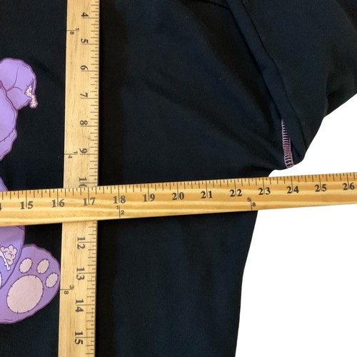 Hot Topic Purple Rip Zombie Bear Hoodie Sweatshirt Halloween Overs Goth Small - Picture 6 of 9