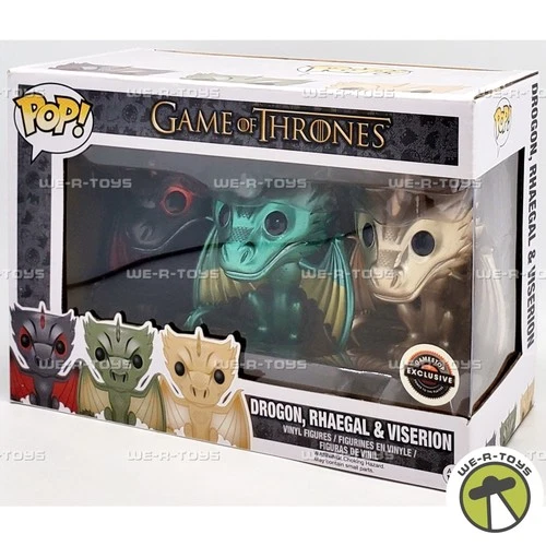 Funko POP Game of Thrones Drogon Rhaegal and Viserion Vinyl Figure Set