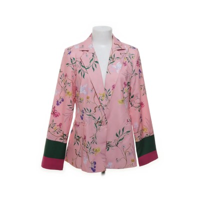 Unique 21, Blazer, Größe: 40, Pink/Mehrfarbig, Elasthan/Polyester, Blumen #gZQ