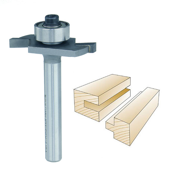 Whiteside Slotting & Rabbeting Bit 1/4 in. SH x 1/8 in. CL x 3/8 in. CD 1904