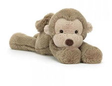 Jellycat Smudge Monkey Small NWT with Label Dust Bag Plush Gift