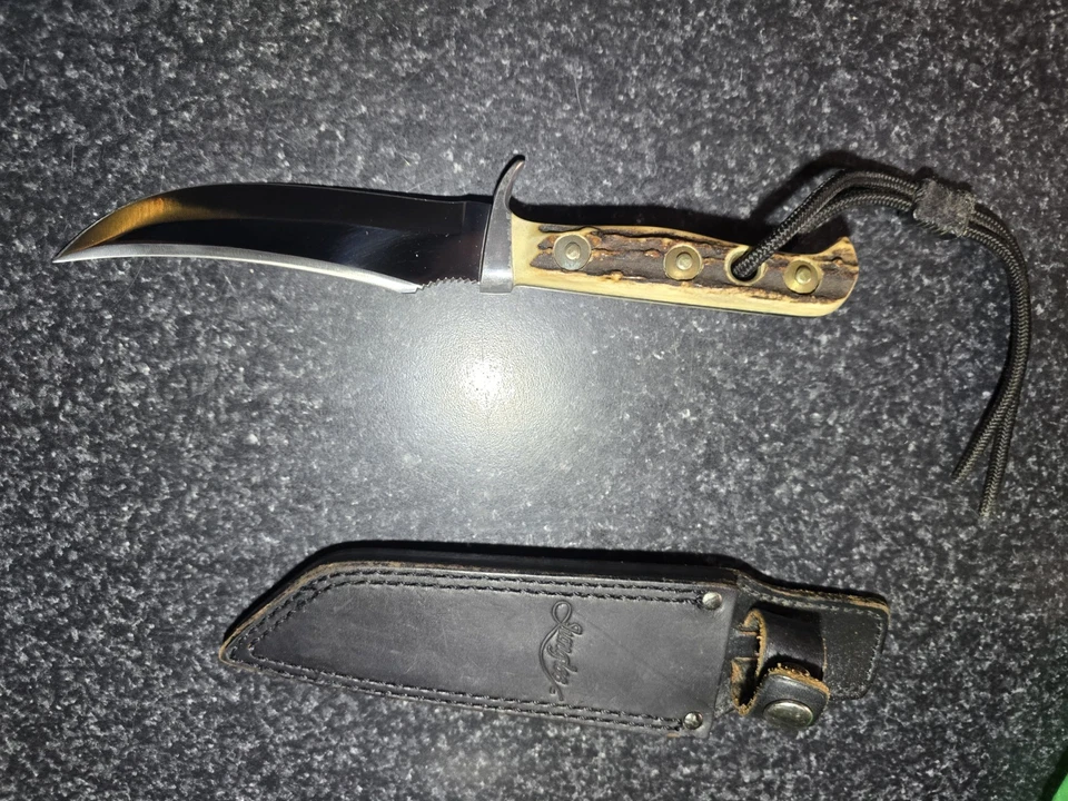 PUMA Skinner 6393 Handmade Fixed Blade Knife – Germany Stag Handle – Excellent - Image 3 of 4