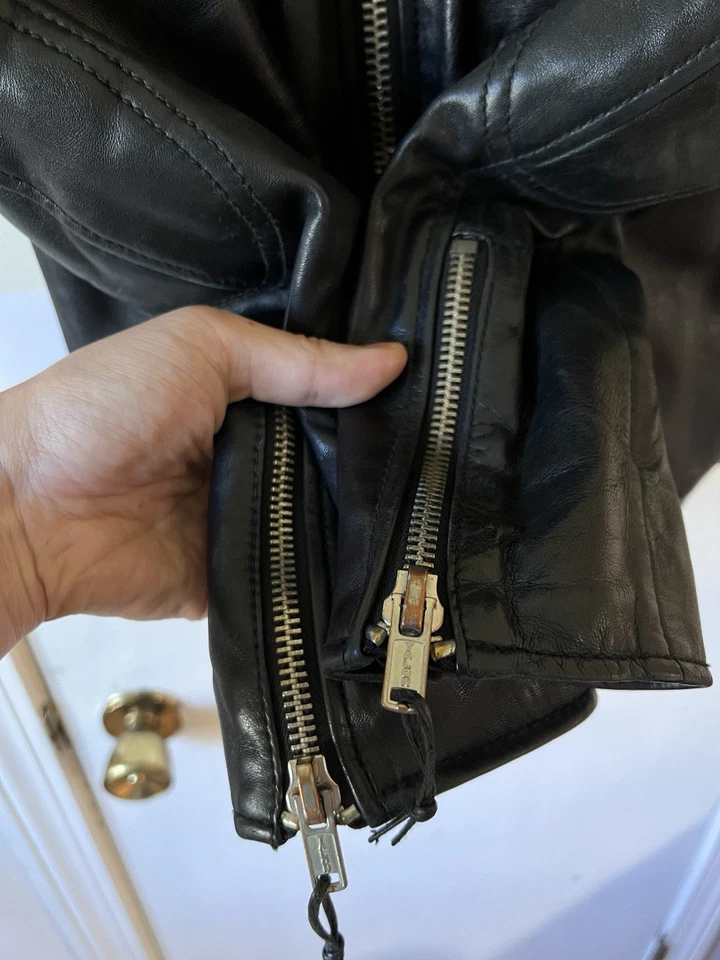 Chaqueta de Cuero BLK DNM M Perfecto Biker Negra Kanye Foto 4 de 4