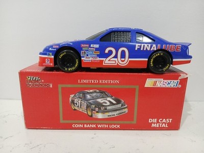Joe Ruttman #20 Fina Lube Racing Champions 1:24 Scale DieCast Bank 1 of 2500 NIB