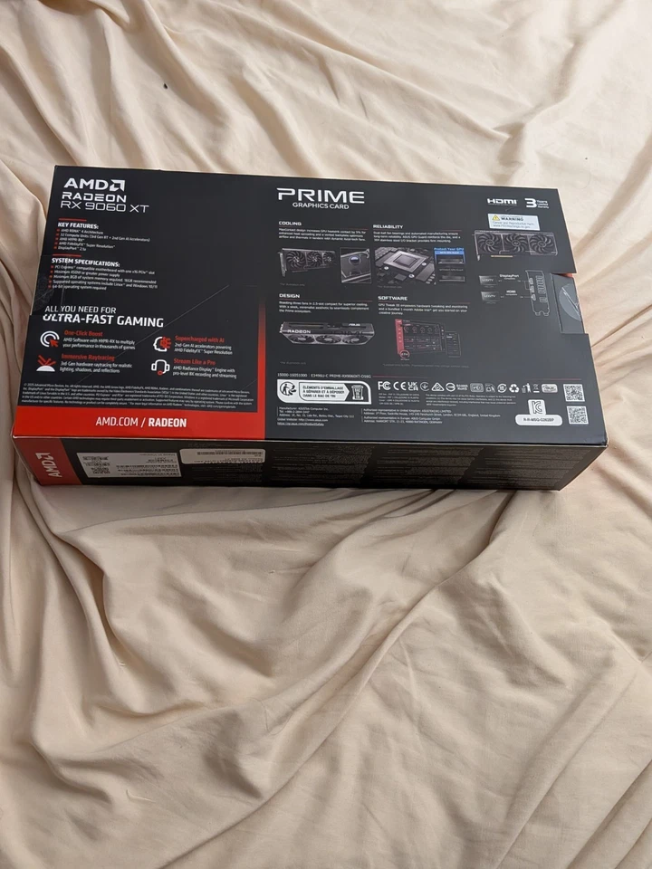 ASUS PRIME Radeon RX 9060 XT 16GB GDDR6 Graphics Card – Tested, Clean, Excellent - Image 2 of 4