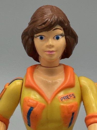 Figurina TMNT April O’Neil Orange Stripes 1988 5” Playmates Vintage - Foto 2 di 5