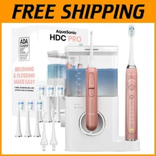 Rose Gold Dental Combo - Power Toothbrush & Flosser