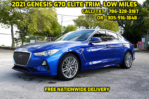 2021 Genesis G70 Elite Trim, low miles 🔥 FREE DELIVERY! 🔥  Call 786-328-3187