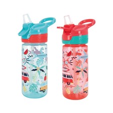 Nuby Super Quench Water Bottle-No Spill Active 540 ml (Pack of 2), Holiday 