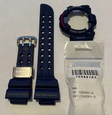 Casio G-SHOCK GF-1000NV-2 GWF-1000NV-2 Resin Rubber Band BLUE STRAP AND BEZEL