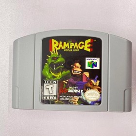 Rampage World Tour - Nintendo 64 (N64) Hard to find Perfect addition