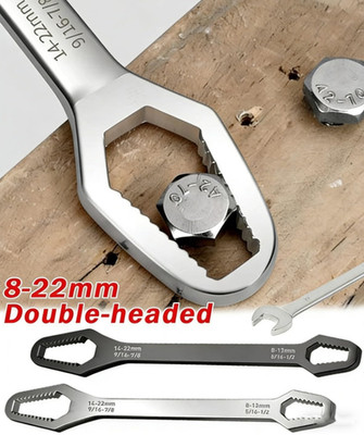 Universal Car Wrench Self-Adjusting Double Ended Wrench 8-24mm Self-Tightening