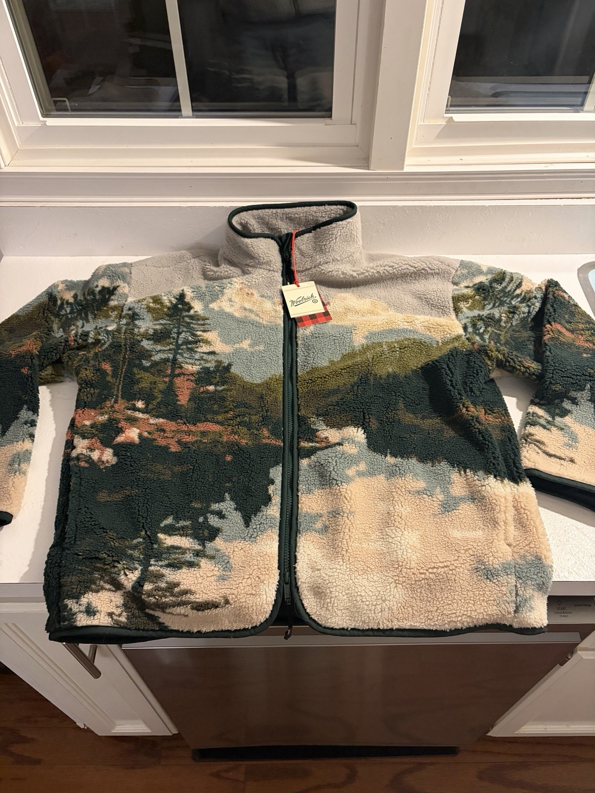 Pullover Woolrich X Target Fleece Paisaje - Chaqueta Naturaleza TALLA MEDIANA️ NUEVO CON ETIQUETAS