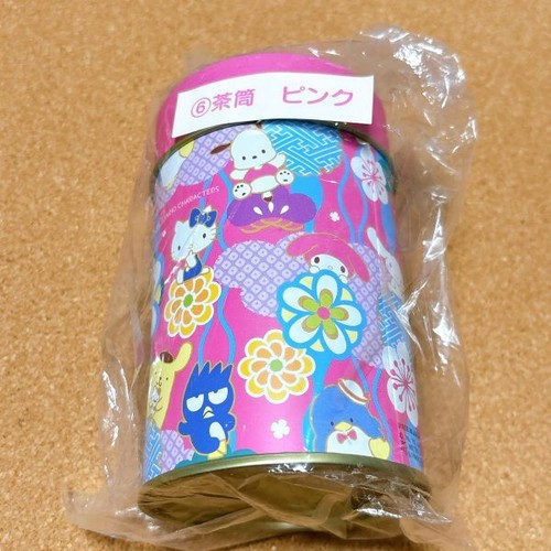 Sanrio Characters Tea Canister Pink Excellent JAPAN