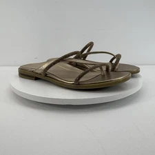 Vionic Prism Gold Metallic Slide Sandals Women’s Size 7.5M