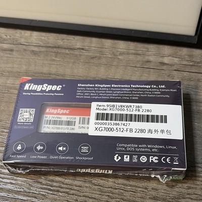 Kingspec M2 2280 Name Pie Gen4 512gb SSD