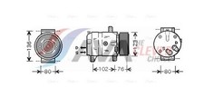 AVA Clever Choice Kompressor Klimaanlage RTAK069 für OPEL MOVANO 12V VIVARO X83